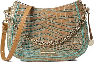 Brahmin Fremont Mod Shayna Crossbody (Mineral Blue) Handbags