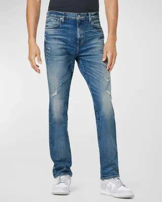 Men's Rhys Distressed Athletic Slim-Fit Jeans