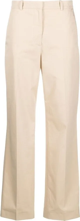 High-Waist Straight-Leg Trousers
