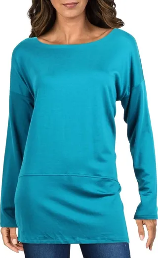 Womens Casual Boxy Tunic Top