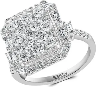 14K White Gold & 1.98 TCW Diamond Ring