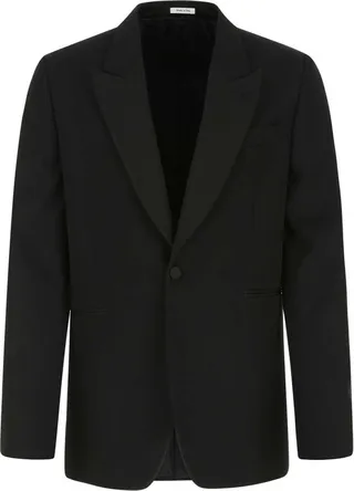 Alexander McQueen Single-Breasted Long Sleeved Jacket