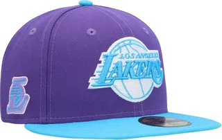 Men's New Era Purple Los Angeles Lakers Vice 59FIFTY Fitted Hat