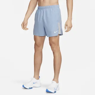 Nike Men's Challenger Dri-FIT 5" Brief-Lined Running Shorts in Blue