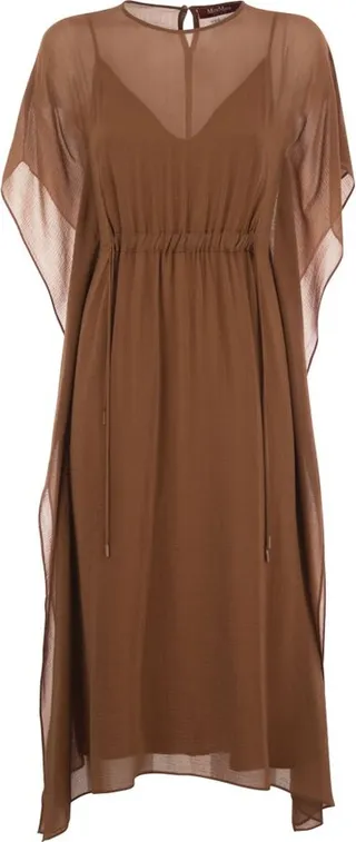 Max Mara Studio Calenda Crewneck Midi Dress