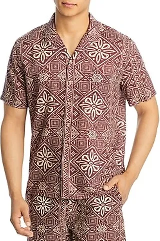 Marine Layer Resort Cotton Printed Shirt