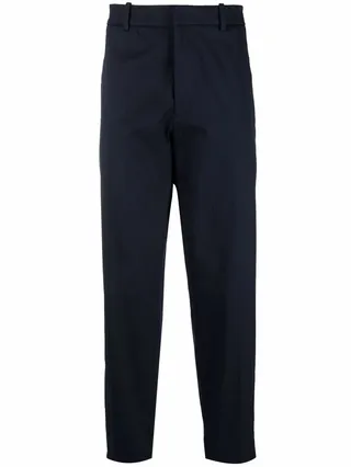 Logo-Patch Straight-Leg Trousers