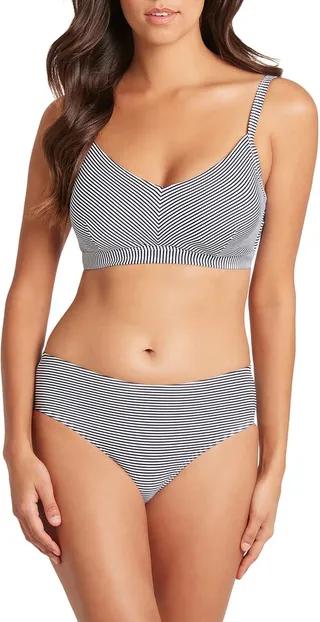 Stripe Underwire Bikini Top