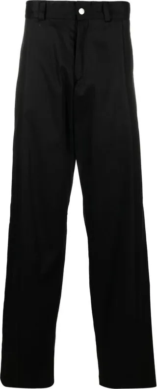 Wide-Leg Cotton Trousers