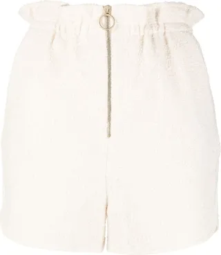 High-Waisted Wool-Blend Shorts
