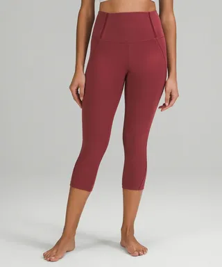 Nulu Mesh Panels High-Rise Crop 21"