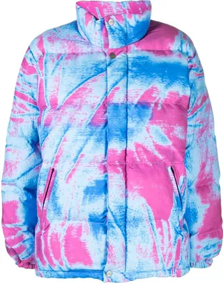 Multicolour Scrunch Puffer Jacket