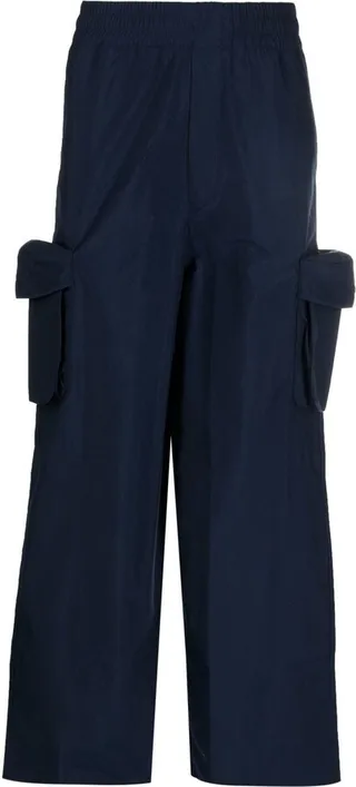 Wide-Leg Cargo Trousers