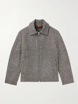 Herringbone Wool-Blend Jacket