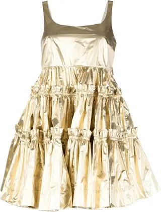 tiered A-line dress