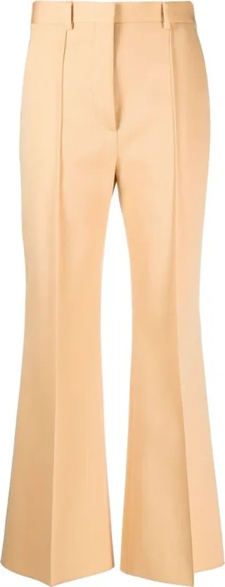 Cropped Flared Trousers