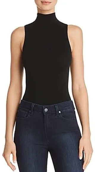 Commando Ballet Mockneck Sleeveless Thong Bodysuit