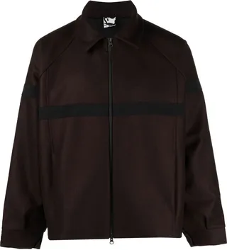 X Salomon Brown Panno Wool Jacket