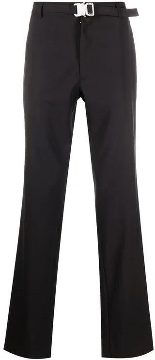 Straight-Leg Belted Trousers
