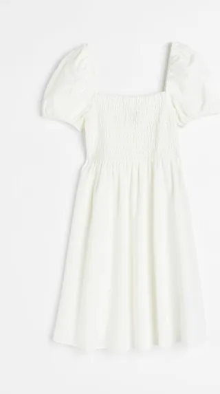 Smocked Cotton Dress
