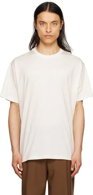 Burberry Off-White Crewneck T-Shirt