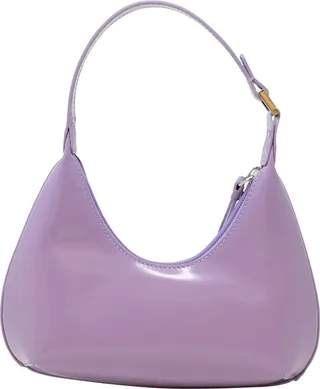 By Far Baby Amber Purple Haze Patent Leather Handbag