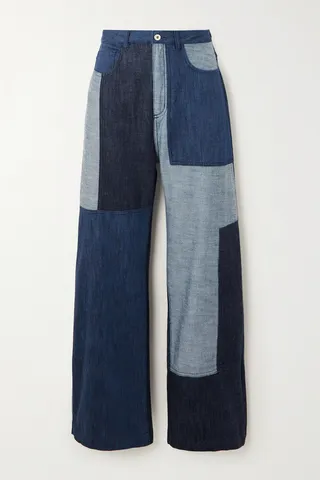 Marques' Almeida - Rem'ade Patchwork High-rise Boyfriend Jeans - Blue