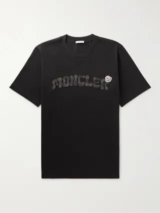 Logo-Appliquéd Cotton-Jersey T-Shirt