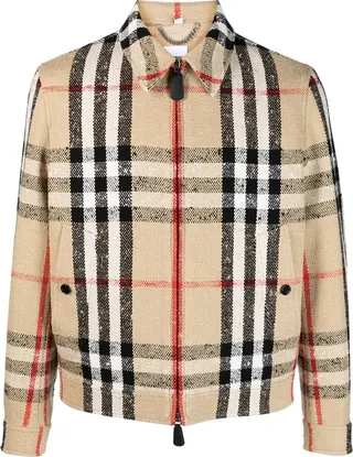 Harrington Vintage Check bomber jacket