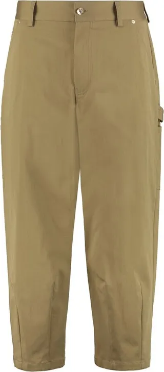 Dolce & Gabbana Logo Patch Cropped Trousers