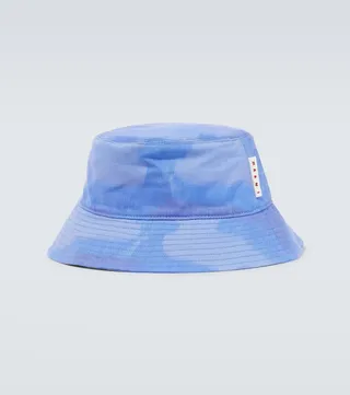 Tie-dye canvas bucket hat