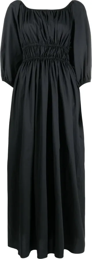 Three-Quarter Fitted Cotton Dress