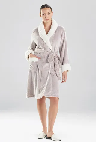 Plush Faux Fur Short Robe