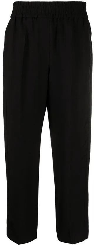 Elasticated Waistband Cropped Leg