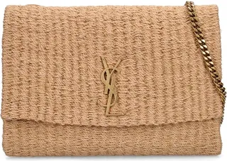 Medium Kate raffia shoulder bag