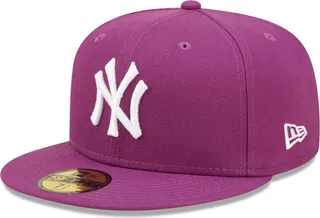 Men's New Era Grape New York Yankees Logo 59FIFTY Fitted Hat