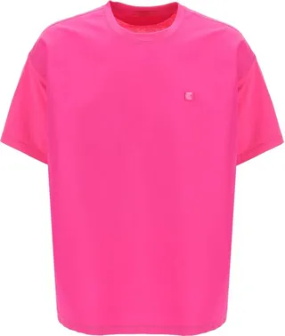 Valentino Cotton And Nylon T-Shirt With Stud