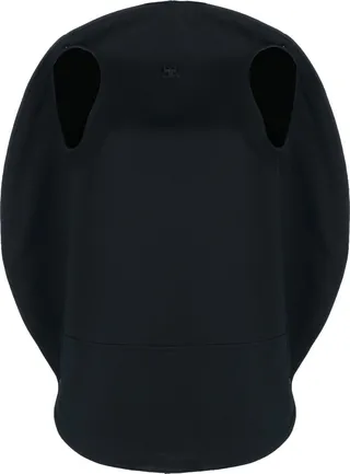 Logo-Embroidered Cape Dress