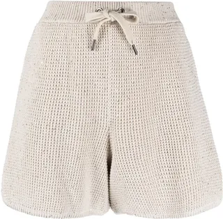 Drawstring Knitted Shorts