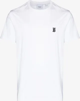 White Monogram Logo T-Shirt