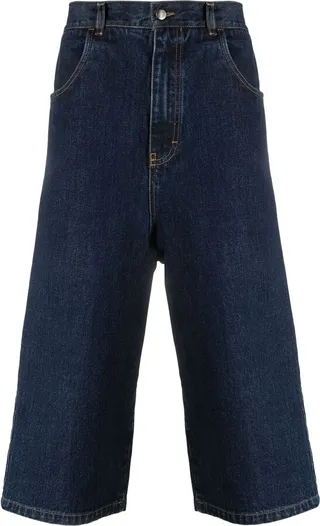Wide-Leg Cropped Trousers