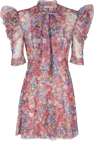 Philosophy Di Lorenzo Serafini Floral Printed Tulle Dress