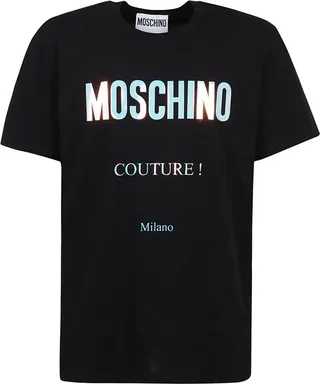 Moschino Logo Printed Crewneck T-Shirt