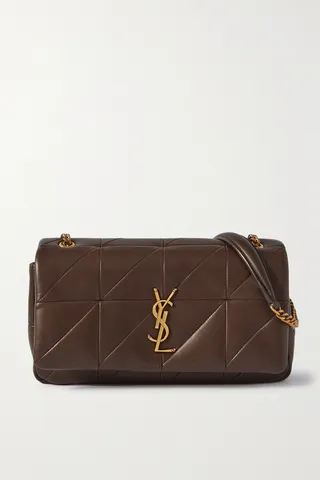 SAINT LAURENT - Jamie Medium Quilted Leather Shoulder Bag - Brown