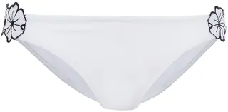 Sunrise In Capri broderie anglaise-trimmed low-rise bikini briefs