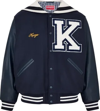 Kenzo Sailor Wool-blend Varsity Jacket