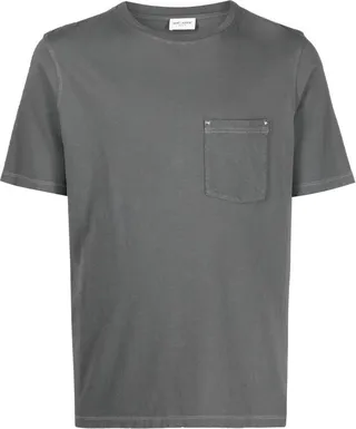 patch-pocket short-sleeve T-shirt