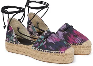 Crelyne printed canvas espadrilles