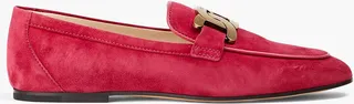 Embellished suede loafers
