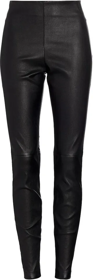 Greenwich Ankle-Crop Leather Pants